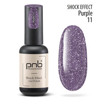 Зображення  Гель лак для нігтів PNB Shock Effect 8 мл, № 11 Purple, Об'єм (мл, г): 8, Колір: 011