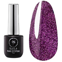 Зображення  Гель-лак світловідбивний Saga Fiery Gel №26, 9 мл, Об'єм (мл, г): 9, Колір: 26