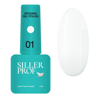 Зображення  Гель-лак для нігтів Siller Wedding 01, 8 мл, Об'єм (мл, г): 8, Колір: 01