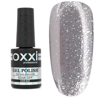 Зображення  Камуфлююча база для гель-лаку OXXI Cover Base 10 мл № 40 срібна з мікроблиском, Об'єм (мл, г): 10, Колір: 40