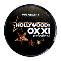 Изображение  Глитерный гель OXXI Hollywood с голографическим эффектом 5 г, № 7 золото, Объем (мл, г): 5, Цвет: 007