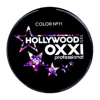 Изображение  Глитерный гель OXXI Hollywood с голографическим эффектом 5 г, № 11 розовая радуга, Объем (мл, г): 5, Цвет: 011