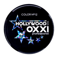 Изображение  Глитерный гель OXXI Hollywood с голографическим эффектом 5 г, № 12 сине-голубая радуга, Объем (мл, г): 5, Цвет: 012