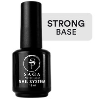Изображение  База для гель-лака Saga professional Rubber Base STRONG, 15 мл, Объем (мл, г): 15