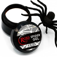 Изображение  Гель-паутинка для дизайна ногтей Roks Spider Gel 5 г, № 2 белый, Объем (мл, г): 5, Цвет: 002