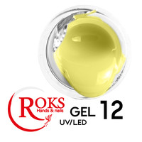 Изображение  Гель для наращивания ногтей Roks UV/LED Gel 50 мл, № 12, Объем (мл, г): 50, Цвет: 012