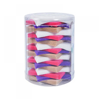 Зображення  Серветки 6х6 см Doily (400 шт в тубусі) зі спанбонд 45 г/м2 різнокольорові