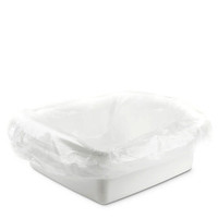 Изображение  Чехол для педикюрной ванночки Panni Mlada 80х80 см (50 шт/пач) из полиэтилена прозрачный