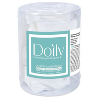 Зображення  Серветки AQUA Absorb 5х5 см Doily (400 шт в тубусі) з целюлози 50 г/м2