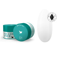 Зображення  Siller Bottle Gel №1 гель (білий), 15 мл, Об'єм (мл, г): 15, Колір: 001