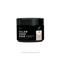 Изображение  Siller Nude Base Pro №7 камуфлирующая цветная база (темно-бежевый), 30 мл, Объем (мл, г): 30, Цвет: 07