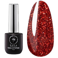 Зображення  Гель-лак світловідбивний Saga Fiery Gel №03, 9 мл, Об'єм (мл, г): 9, Колір: 03