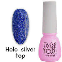 Зображення  Топ без липкого шару Toki Toki Holo Silver Top, 5 мл