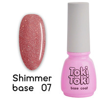 Зображення  Кольорова база Toki Toki Shimmer base № 07, 5 мл, Об'єм (мл, г): 5, Колір: 07