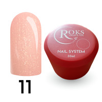 Изображение  Камуфлирующая база для гель-лака Roks Rubber Base French 30 мл, № 11, Объем (мл, г): 30, Цвет: 011