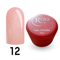 Изображение  Камуфлирующая база для гель-лака Roks Rubber Base French 30 мл, № 12, Объем (мл, г): 30, Цвет: 012