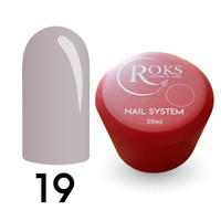 Изображение  Камуфлирующая база для гель-лака Roks Rubber Base French 30 мл, № 19, Объем (мл, г): 30, Цвет: 019