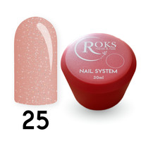 Изображение  Камуфлирующая база для гель-лака Roks Rubber Base French 30 мл, № 25, Объем (мл, г): 30, Цвет: 025