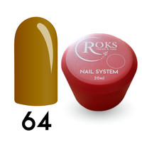 Зображення  Камуфлююча база для гель-лаку Roks Rubber Base French Color 30 мл, № 64, Об'єм (мл, г): 30, Колір: 064