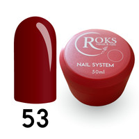 Зображення  Камуфлююча база для гель-лаку Roks Rubber Base French 50 мл, № 53, Об'єм (мл, г): 50, Колір: 053