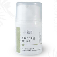 Зображення  Догляд денний за комбінованою чутливою алергічною шкірою, (25+) Green Health ОКЖ-021, 30 мл, Об'єм (мл, г): 30