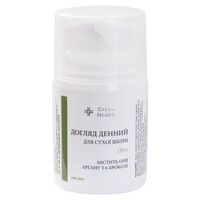 Зображення  Крем денний для сухої шкіри мульти-антиоксидантний, з оліями аргану та броколі (25+) Green Health ОКС-001, 50 мл, Об'єм (мл, г): 50