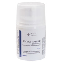 Зображення  Крем нічний для комбінованої шкіри з амінокислотами шовку і білками-шаперонами (35+) Green Health ОКЖ-008, 50 мл, Об'єм (мл, г): 50