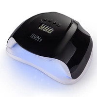 Зображення  Лампа для нігтів та шелаку SUN X UV+LED 54 Вт, чорна