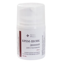 Зображення  Крем-шовк денний для сухої шкіри з морським магнієм та пурцеліновою олією (30+) Green Health ОКС-003, 50 мл, Об'єм (мл, г): 50