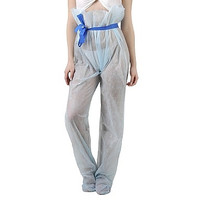 Изображение  Штаны для прессотерапии на завязке Doily (1 шт/пач) из спанбонда L/XL голубой