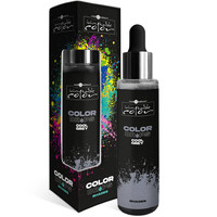 Зображення  Краплі для фарбування (пігмент) холодний сірий Hair Company Color Drops 50 мл, Об'єм (мл, г): 50, Колір: Холодний сірий