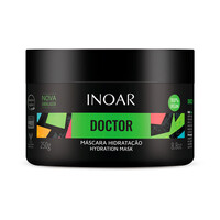 Изображение  Маска лечение волос Масло Льна и Витамин Е Inoar Doctor Hydration Mask, 250 г