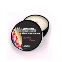 Изображение  SPA - свеча массажная для маникюра CANNI жвачка, 30 мл, Аромат: BubbleGum