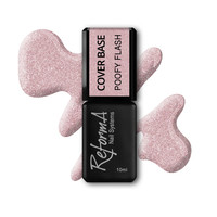 Зображення  Камуфлююча база для нігтів ReformA Cover Base 10 мл, Poofy Flash, Об'єм (мл, г): 10, Колір: Poofy
