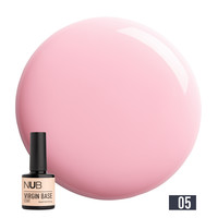 Изображение  База камуфлирующая каучуковая для гель-лака NUB Virgin Base Coat №05 холодный розовый, 8 мл , Объем (мл, г): 8, Цвет: 05