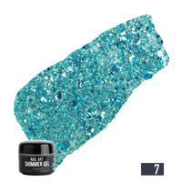 Изображение  Гель с блестками NUB Shimmer Gel 5 г, № 07, Объем (мл, г): 5, Цвет: 007