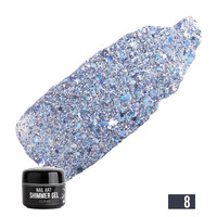 Изображение  Гель с блестками NUB Shimmer Gel 5 г, № 08, Объем (мл, г): 5, Цвет: 008