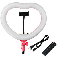 Изображение  Кольцевая лампа в форме Сердца Heart, d-12 (33см), без штатива