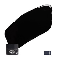 Изображение  Гель-краска для ногтей NUB Paint Gel 5 г, № 01, Объем (мл, г): 5, Цвет: 001