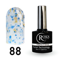 Зображення  Камуфлююча база для гель-лаку Roks Rubber Base French Potal 8 мл, № 88, Об'єм (мл, г): 8, Колір: 088