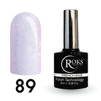 Зображення  Камуфлююча база для гель-лаку Roks Rubber Base French Potal 8 мл, № 89, Об'єм (мл, г): 8, Колір: 089