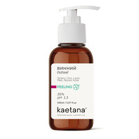 Зображення  Пілінг для обличчя Kaetana "Винний", шліфовка постакне, розмивання розтяжок і шрамів, для зрілої шкіри, 30%, рН-1.3, 150 мл