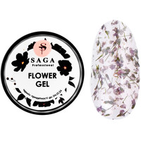 Изображение  Цветочный гель для дизайна Saga Professional Flower Gel 5 мл, № 01, Объем (мл, г): 5, Цвет: 001