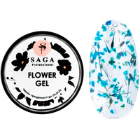 Изображение  Цветочный гель для дизайна Saga Professional Flower Gel 5 мл, № 10, Объем (мл, г): 5, Цвет: 010