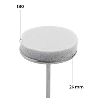 Изображение  Баф диск Kodi 26 мм (серые, 180 грит, 50 шт.)