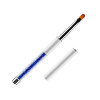 Зображення  Пензель для гелевого моделювання Kodi №6/E (нейлон; ручка: метал, акрил)