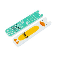 Зображення  №196 Дитячий набір для нігтів Kodi: Пилка 180/220 "крокодильчик", полірувальник 400/300 "качечка"