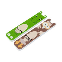 Изображение  №197 Детский набор для ногтей Kodi: Пилка 180/220 "бегемотик", полировщик 400/300 "совенок"