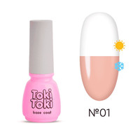 Зображення  База термо для гель-лаку Toki Toki Thermo Base 5 мл, TB01, Об'єм (мл, г): 5, Колір: 001