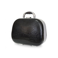 Зображення  Валіза зі штучної шкіри закруглена, чорна 61х37х24 мм Hairway 28553-02